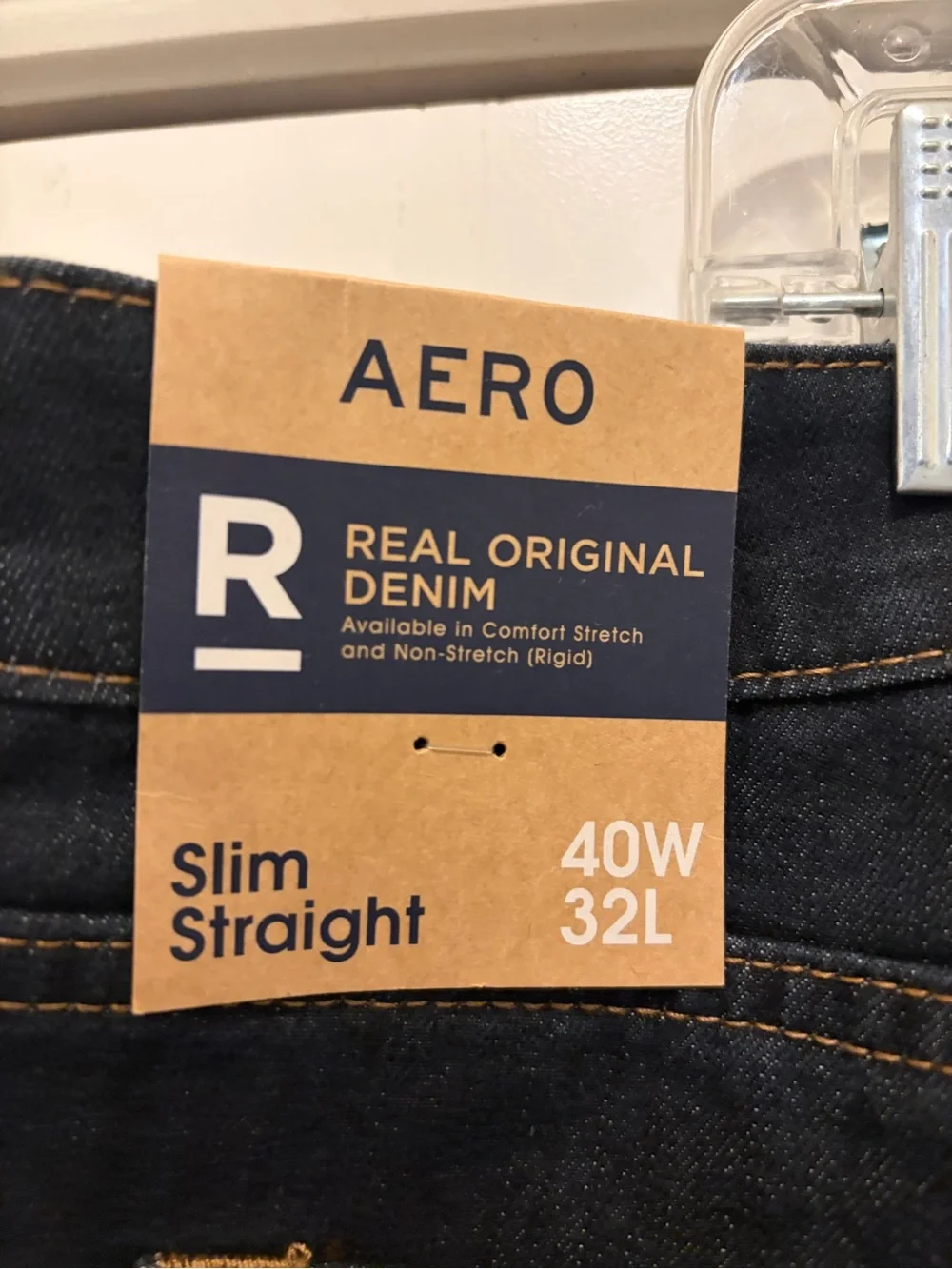 Aeropostale Men's Dark Indigo Straight Jeans